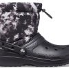 Crocs Classic Lined Neo Puff Tie Dye Stiefel «Schwarz Weiß» 207328-001