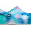 Crocs Classic Lined Solarized Clogs «Weiß Blau Aqua» 207560-4SU