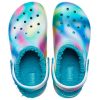 Crocs Classic Lined Solarized Clogs «Weiß Blau Aqua» 207560-4SU