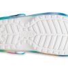 Crocs Classic Lined Solarized Clogs «Weiß Blau Aqua» 207560-4SU