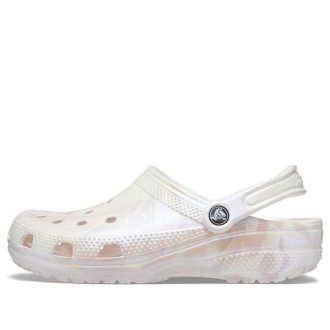 Crocs Classic Marble Clogs «Weiß Pink» 207363-6PS