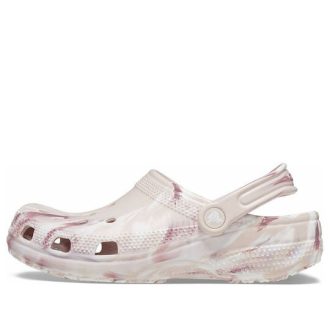 Crocs Classic Marbled Clogs «Weiß Pink» 206867-6WS