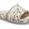 Crocs Classic Marbled Sandalen «Weiß Braun» 206879-2Y3