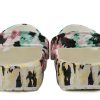 Crocs Classic Pattern Schuh Multi-Color Splicing Unisex «Schwarz Pink Grün» 206479-928