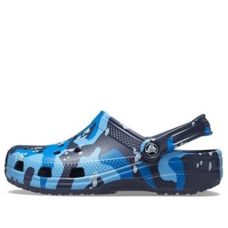 Crocs Classic Printed Camo Clogs «Blau Marineblau» 206454-4HQ
