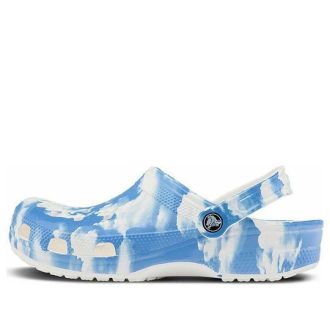 Crocs Classic Sandalen Blau Weiß Unisex «Blau Weiß» 206868-100
