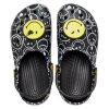 Crocs Classic Smiley World Clogs «Schwarz Weiß» 207971-0C4