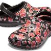 Crocs Classic Stay Warm Cozy Sports Unisex Schwarz Rot Sandalen «Schwarz Rot» 205324-643