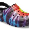 Crocs Classic Tie Dye Stay Warm Cozy Crocs Sport-Hausschuhe Unisex Lila Rot 206341-988