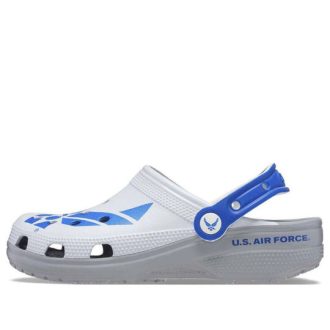 Crocs Classic US Air Force Clogs «Weiß Blau Grau» 207752