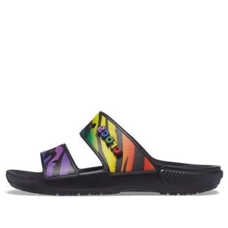 Crocs Classic Verschleißfeste rutschfeste Sport-Hausschuhe Unisex Schwarz 207346-0C4