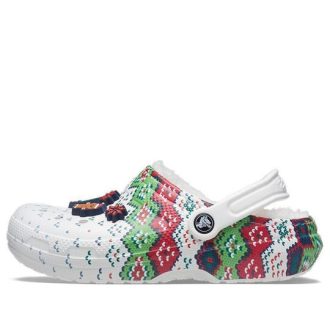 Crocs Classic Wear-Resistant Cozy Sports Unisex-Sandalen in Weiß 207687-94S