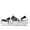 Crocs Classic Zip Tie Buckle Clogs «Schwarz Weiß» 208127-066