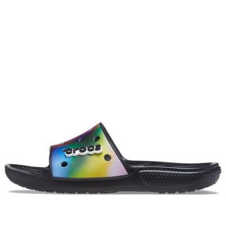Crocs Colorful Casual Unisex Mehrfarbige schwarze Hausschuhe 207557-0C4
