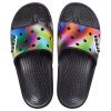 Crocs Colorful Casual Unisex Mehrfarbige schwarze Hausschuhe 207557-0C4