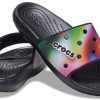 Crocs Colorful Casual Unisex Mehrfarbige schwarze Hausschuhe 207557-0C4