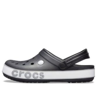 Crocs Crocband Bold Logo Clog Schwarze Unisex-Sandalen 206021-02G