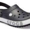 Crocs Crocband Bold Logo Clog Schwarze Unisex-Sandalen 206021-02G