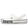 Crocs Crocband Bold Logo Clog Weiße Sandalen 206021-103