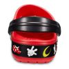 Crocs Crocband Cartoon Mickey Mouse Verschleißfeste Unisex-Sandalen in Rot und Schwarz «Red Black» 204936-90H
