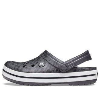 Crocs Crocband Clogs «Grau Schwarz» 206474-02W