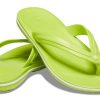 Crocs Crocband Leichte, gemütliche, lässige Flip-Flops, Unisex, Grün, 11033-3T1