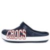 Crocs Crocband Logo Clogs «Marineblau Weiß» 205568-462