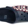 Crocs Crocband Logo Clogs «Marineblau Weiß» 205568-462