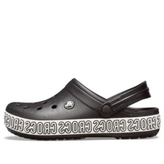 Crocs Crocband Logo Mania Strandsandalen in Schwarz 205914-066