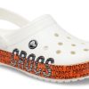 Crocs Crocband Logo Motion Clog Unisex Weiß Orange Sandalen «Weiß Orange» 206381-127