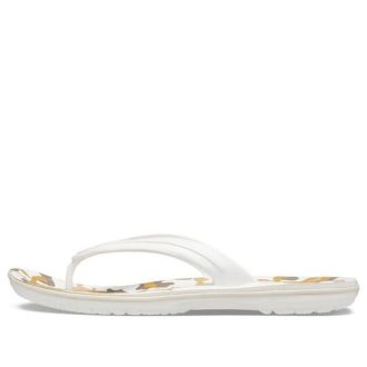 Crocs Crocband Printed Flip Flops «Weiß Hellbraun» 205943-94S