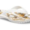 Crocs Crocband Printed Flip Flops «Weiß Hellbraun» 205943-94S