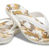 Crocs Crocband Printed Flip Flops «Weiß Hellbraun» 205943-94S