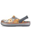 Crocs Crocband Printed Sandalen Schwarz Orange Camouflage «Black Orange» 205834-02Q