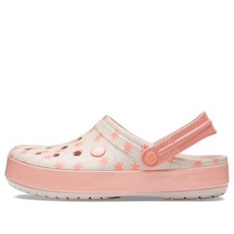 Crocs Crocband Seasonal Graphic Clogs «Pink Weiß» 205579-6PR