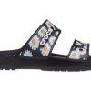 Crocs Daisy Leichte, verschleißfeste Sport-Hausschuhe Unisex Schwarz Weiß 207284-0ZI