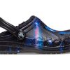 Crocs (GS) Baya gefütterte Galaxy Clogs mit Fuzzy-Strap «Black Multi» 207654-0C4