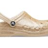 Crocs (GS) Baya gefütterte Glitzer-Clogs «Gold» 207656-11S