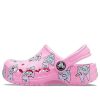 Crocs (GS) Baya Seasonal Printed Clogs «Pink White» 206180-669