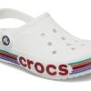 Crocs (GS) Bayaband Rainbow Glitter Clogs «Weiß Rot» 209731-100