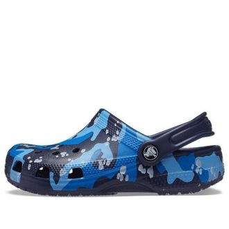 Crocs (GS) Classic Camo Clogs «Blau Schwarz» 207594-4HQ