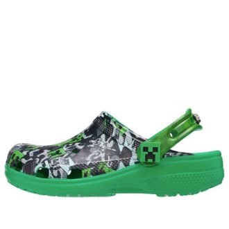 Crocs (GS) Classic Clog «Minecraft Schwarz Grün» 208320-90H