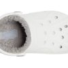 Crocs (GS) Classic Clog Stay Warm Lightweight Weiß Grau Sandalen «White Light Gray» 205977-11H