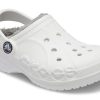 Crocs (GS) Classic Clog Stay Warm Lightweight Weiß Grau Sandalen «White Light Gray» 205977-11H