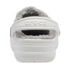 Crocs (GS) Classic Clog Stay Warm Lightweight Weiß Grau Sandalen «White Light Gray» 205977-11H