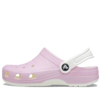 Crocs (GS) Classic Clogs «Pink White» 209161-6S0