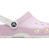 Crocs (GS) Classic Clogs «Pink White» 209161-6S0
