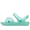 Crocs (GS) Classic Cross-Strap Charm Sandalen «Türkis» 206947-3U3