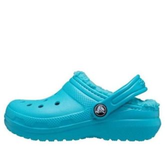 Crocs (GS) Classic gefütterte Clogs «Blau» 203506-4SL