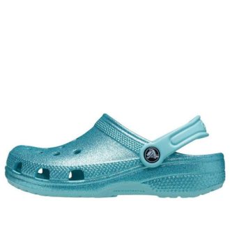 Crocs (GS) Classic Glitter Clog «Blaugrün» 206993-4SS